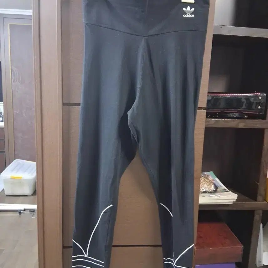 [BUNJANG] Adidas Leggings Black (L) / 아디다스 레깅스 블랙 삼선 포인트(L)