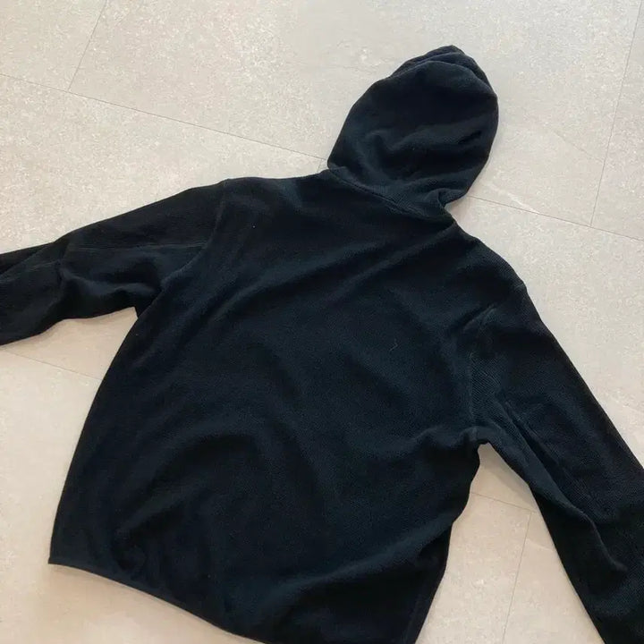[BUNJANG] Unaffected Waffle Hoodie Zip-up Black L / 26ss 언어펙티드 와플후드집업 블랙 L
