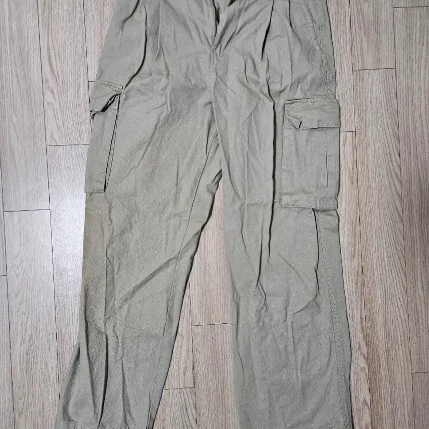 [BUNJANG] Spao Wide Cargo Pants Beige / [m] 스파오 2-WAY 와이드 카고 팬츠 베이지