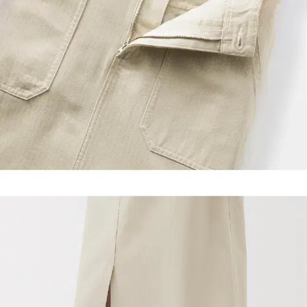 [SOLD OUT] (새상품) 무인양품 워싱 헤링본 베이커 스트레이트 롱 스커트 블랙 S