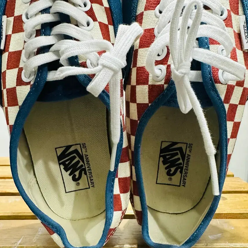 [BUNJANG] Vans Authentic 50th Anniversary Sneakers / 265) 반스 운동화 남성 남자 신발 어센틱 50주년 체커