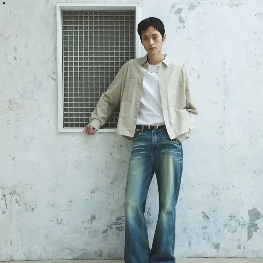 [BUNJANG] PeeinO 808 Straight Flare Denim Jeans / 피인오 808 스트레이트 플레어 데님