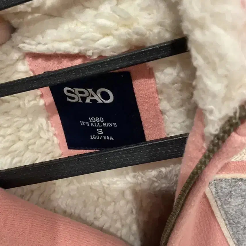 [BUNJANG] Spao Wolfjo Vintage Pink Hooded Zip-up Jacket / 스파오 울프죠 후드집업 빈티지 핑크