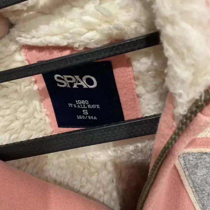 [BUNJANG] Spao Wolfjo Vintage Pink Hooded Zip-up Jacket / 스파오 울프죠 후드집업 빈티지 핑크