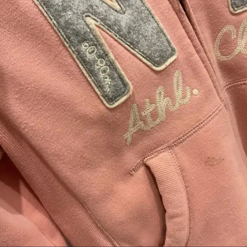 [BUNJANG] Spao Wolfjo Vintage Pink Hooded Zip-up Jacket / 스파오 울프죠 후드집업 빈티지 핑크