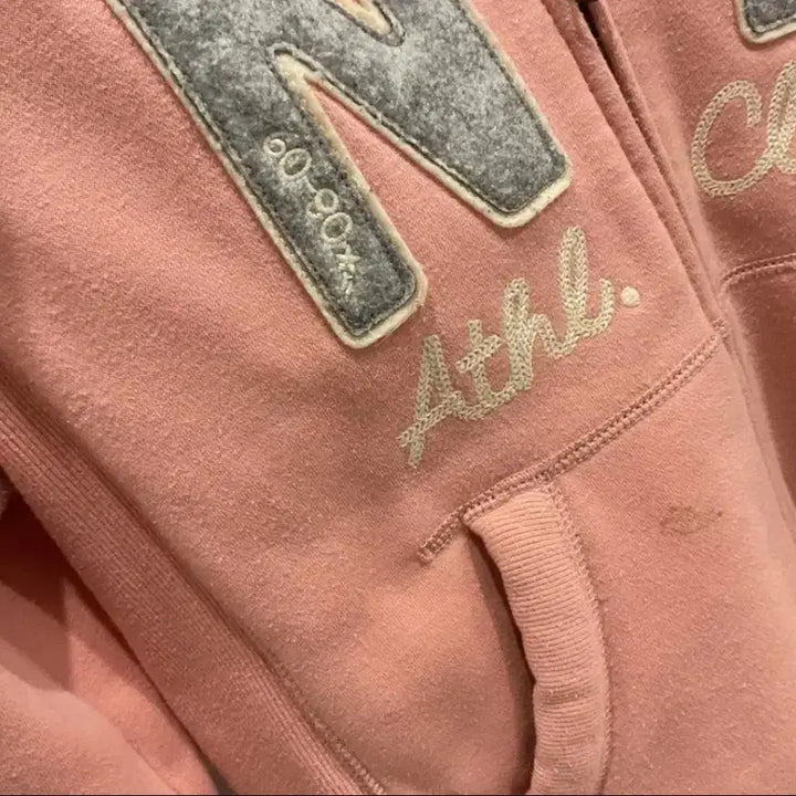 [BUNJANG] Spao Wolfjo Vintage Pink Hooded Zip-up Jacket / 스파오 울프죠 후드집업 빈티지 핑크