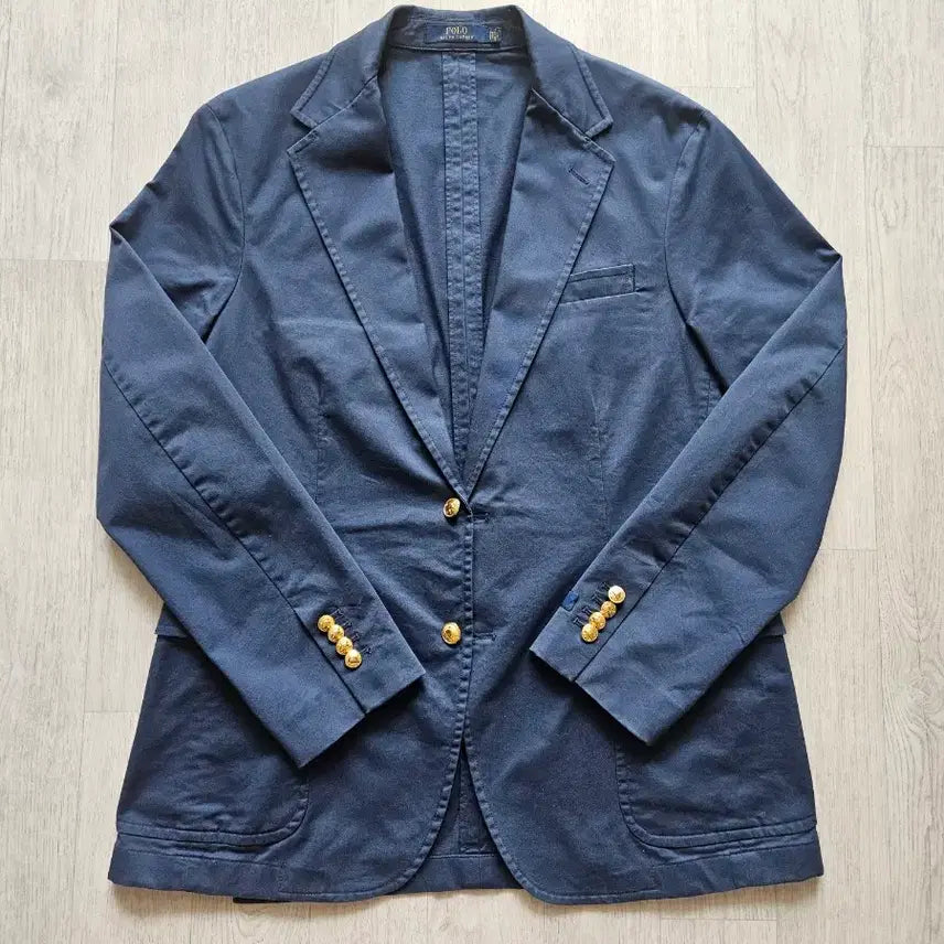 [SOLD OUT] 폴로 네이비 금장 버튼 치노 블레이저 자켓 L 105