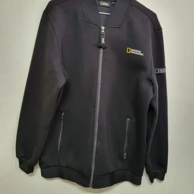 [BUNJANG] National Geographic Carbon Black Bomber Jacket / 내셔널지오그래픽 블랙 봄버 자켓