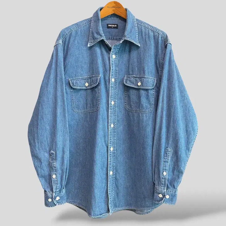 [SOLD OUT] (XL)올드 유니클로 데님셔츠