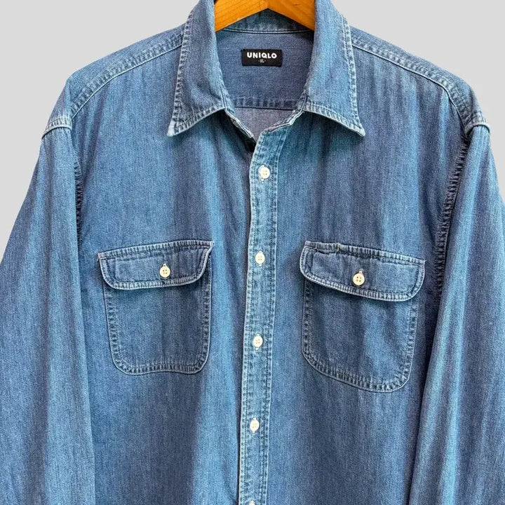 [SOLD OUT] (XL)올드 유니클로 데님셔츠