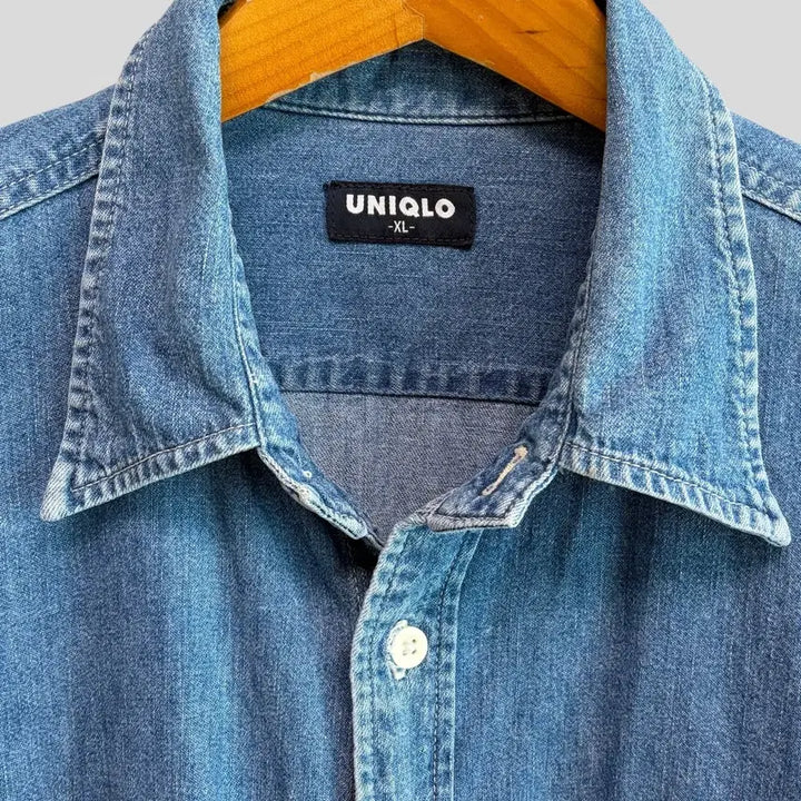 [SOLD OUT] (XL)올드 유니클로 데님셔츠