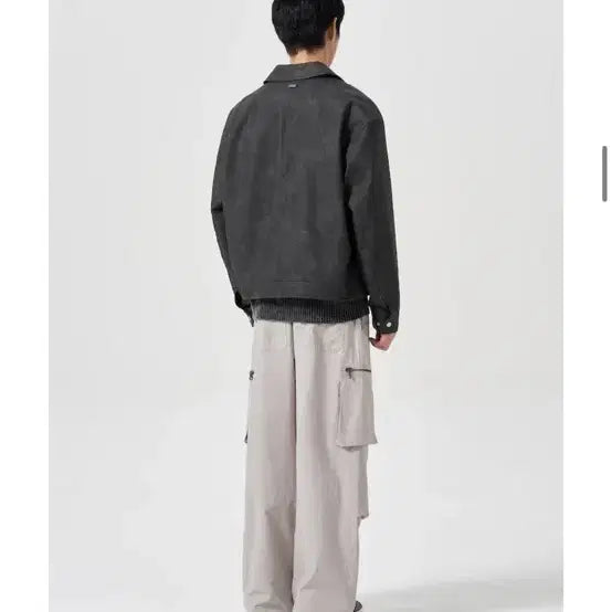 [SOLD OUT] 에잇세컨즈 페이크 레더 라인 자켓 XL