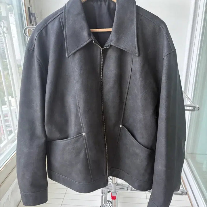 [SOLD OUT] 에잇세컨즈 페이크 레더 라인 자켓 XL