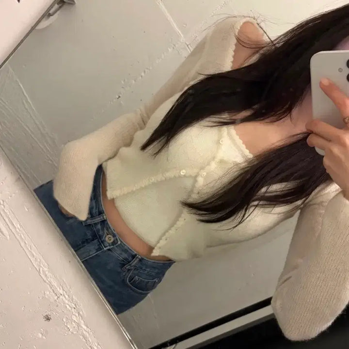 [BUNJANG] ownt mellow Cardigan Set Ivory / 온트마켓 ownt 온트 멜로우 가디건 세트 아이보리