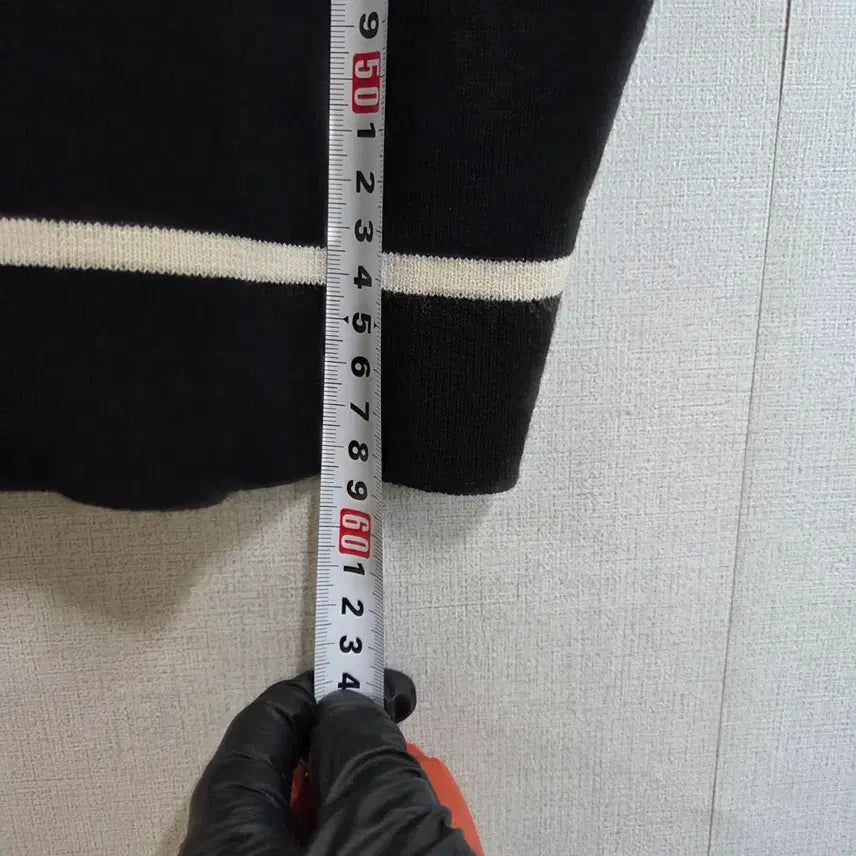 [SOLD OUT] 여성 블랙 카라넥 반팔 니트 가디건 F JJ1076