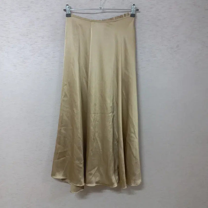 [BUNJANG] Beige Long Skirt for Women / B4-15/베이지 롱스커트 여성
