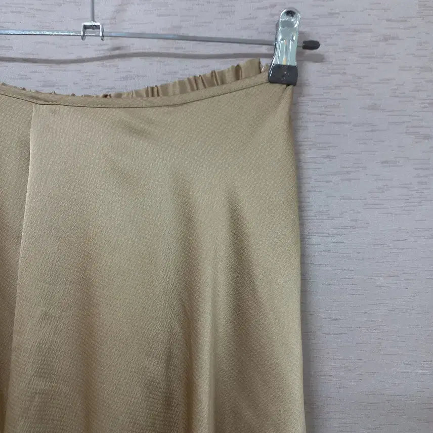 [BUNJANG] Beige Long Skirt for Women / B4-15/베이지 롱스커트 여성