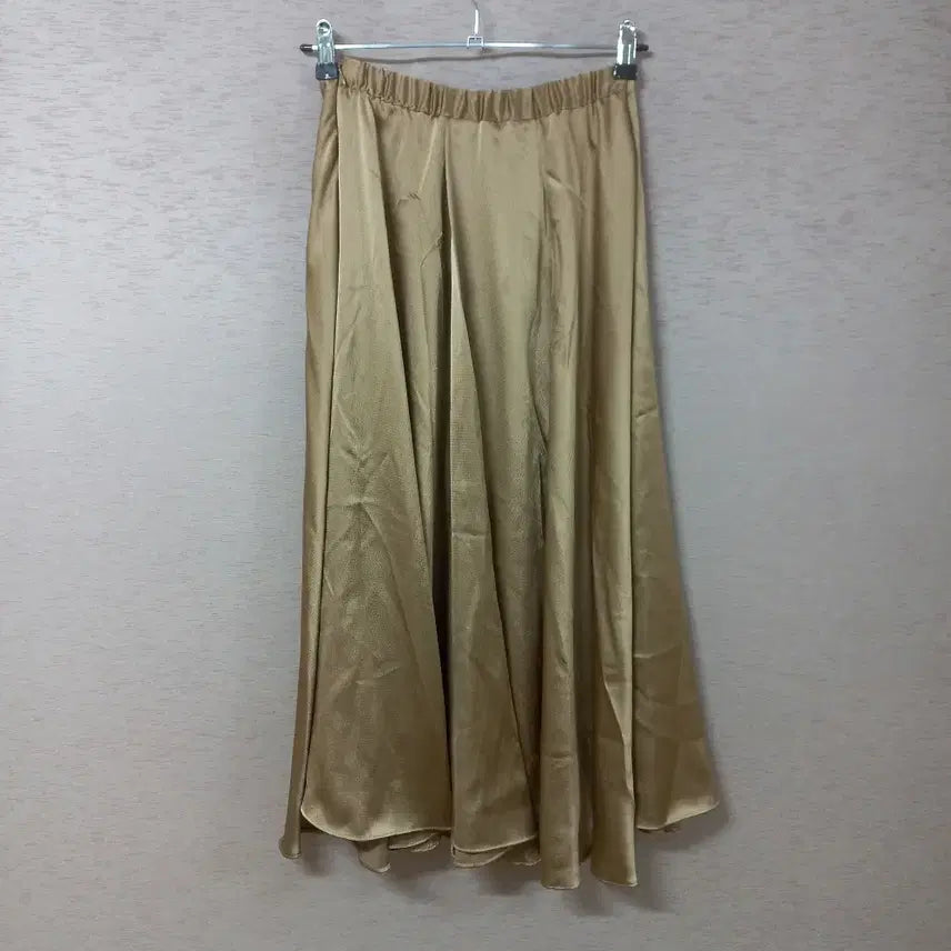 [BUNJANG] Beige Long Skirt for Women / B4-15/베이지 롱스커트 여성