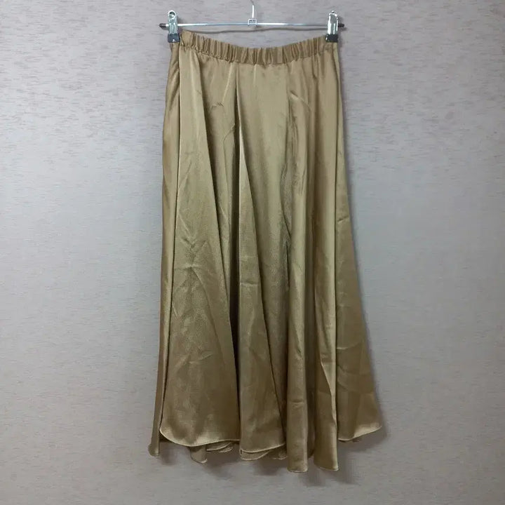 [BUNJANG] Beige Long Skirt for Women / B4-15/베이지 롱스커트 여성