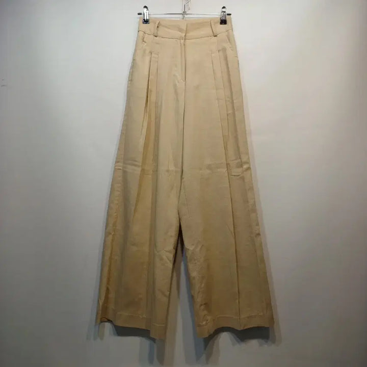 [BUNJANG] Beige Pleated Wide Pants 23 Size / 베이지 플리츠 와이드 팬츠23사이즈여름 64147