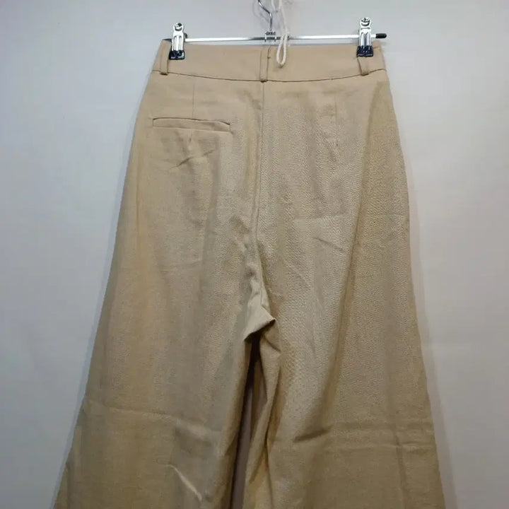 [BUNJANG] Beige Pleated Wide Pants 23 Size / 베이지 플리츠 와이드 팬츠23사이즈여름 64147
