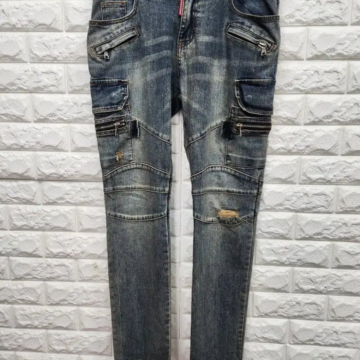 [BUNJANG] Dsquared2 K603 Denim Pants / 디스퀘어드 바이크진 데님팬츠 35인치 k603