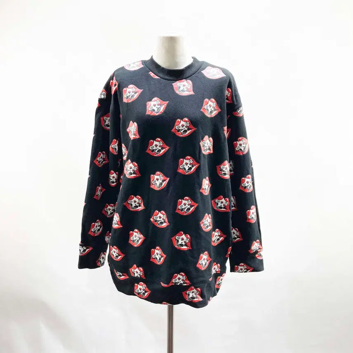 [BUNJANG] Lucky Chouette Printed Long T-shirt / 럭키슈에뜨 프린팅롱티셔츠 FREE 진스센스
