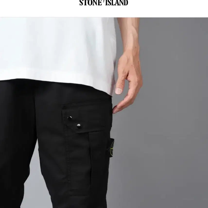 [BUNJANG] Stone Island Supima Cotton Twill Stretch Loose Fit Trousers / 스톤아일랜드 카고팬츠 수피마 코튼 트윌 스트레치 루즈핏