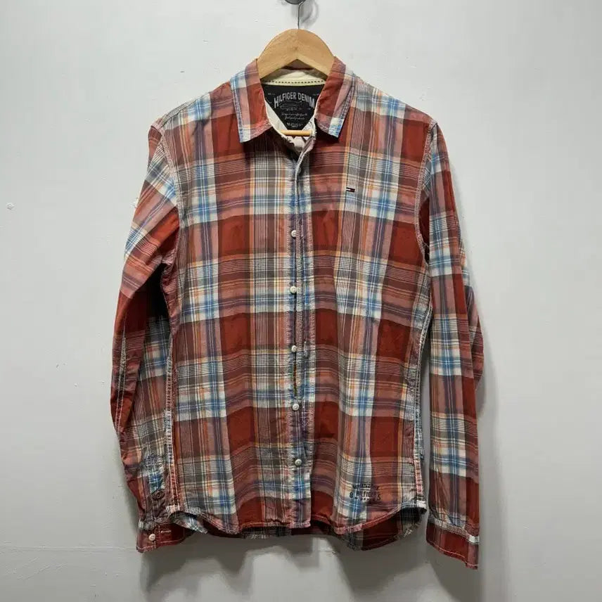 [SOLD OUT] 타미힐피거 데님 체크 셔츠 M