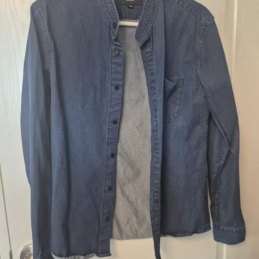 [BUNJANG] Solid Homme Wooyoungmi Blue Shirt / 솔리드옴므 우영미 청셔츠 95 마른100