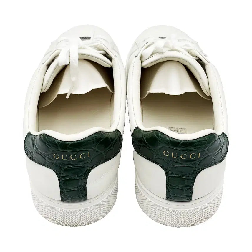 [BUNJANG] Gucci Ace Web Sneakers / 구찌 Gucci 757892 화이트 레더 에이스 웹 스니커즈 9.5