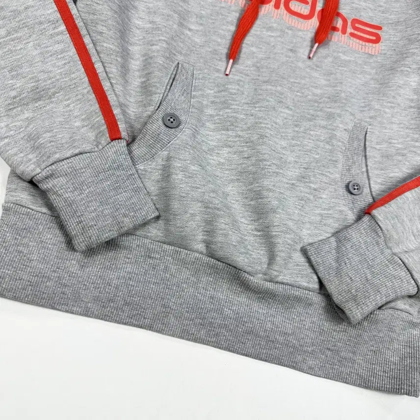 [BUNJANG] Adidas Old School Vintage Hoodie Gray / (M) 아디다스 올드스쿨 빈티지 후드티 그레이