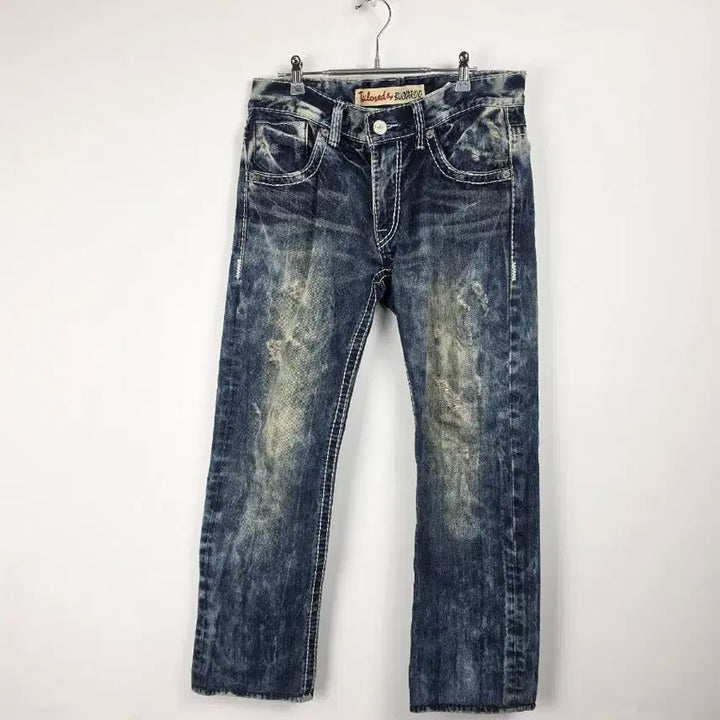 [BUNJANG] Burberry Mid-Wash Stitch Denim Pants Men&