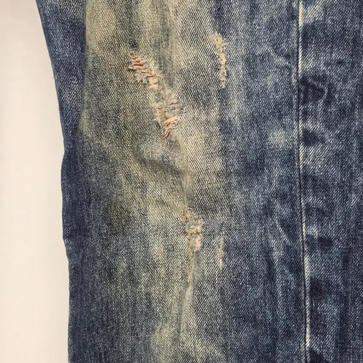 [BUNJANG] Burberry Mid-Wash Stitch Denim Pants Men&