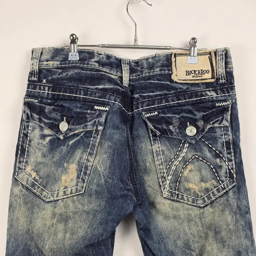 [BUNJANG] Burberry Mid-Wash Stitch Denim Pants Men&