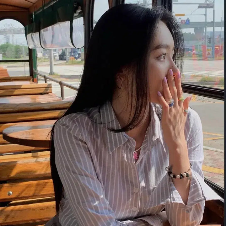 [BUNJANG] Pale Jade Oxford Shirt Black S / 페일제이드 옥스포드 셔츠 블랙 s