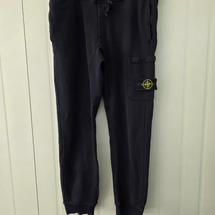 [BUNJANG] Stone Island Black Cargo Jogger Training Pants / 스톤아일랜드 블랙 카고 조거 트레이닝 바지
