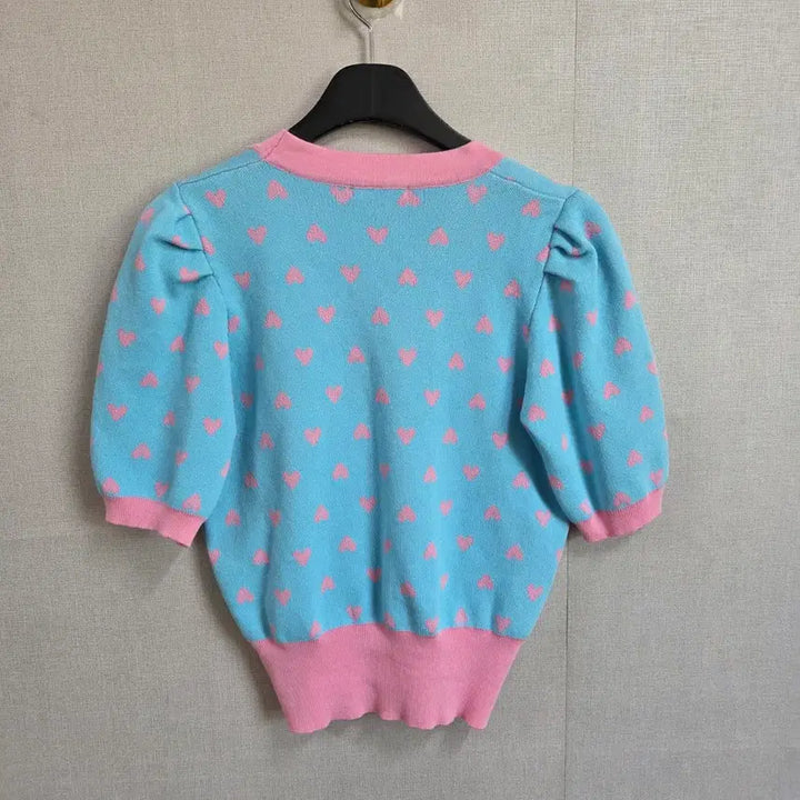 [BUNJANG] Sellys Heart Cardigan Sky Blue Women&