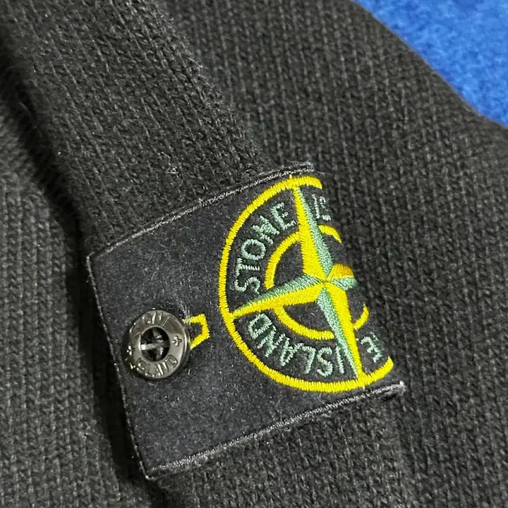 [BUNJANG] Stone Island Crew Neck Knit Sweater / (XL) 스톤 아일랜드 508A3 램스울 크루넥 니트 블랙 - 23FW