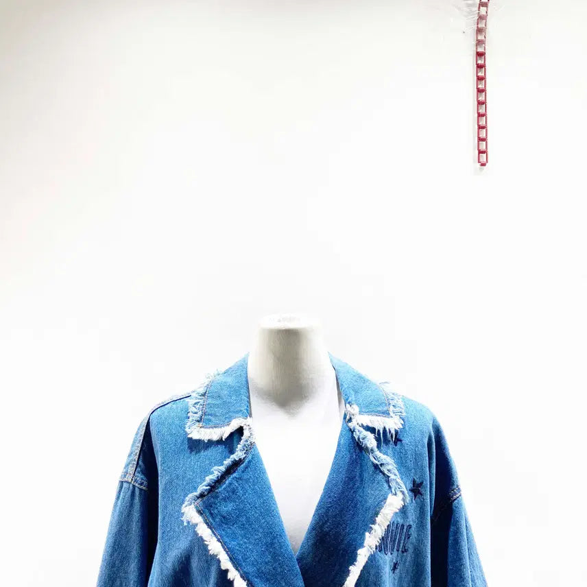 [BUNJANG] Egoist Denim Coat with Belt - FREE Size / 에고이스트 데님코트 벨트포함 상태최상 FREE 진스센스
