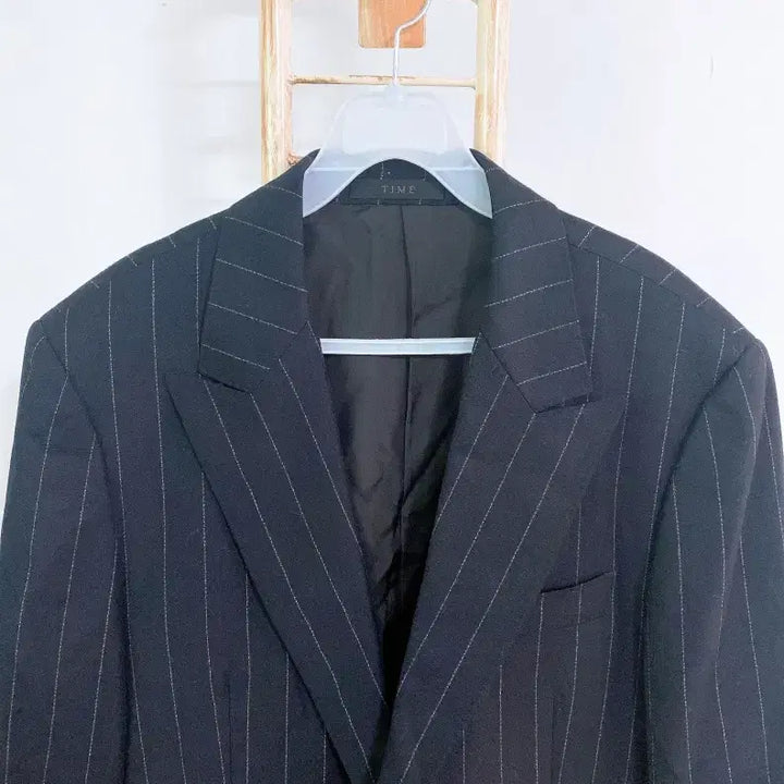 [BUNJANG] Time Homme Cashmere Striped Wool Blazer Jacket / 몽빈티지(48사이즈)타임옴므남자캐시미어스트라이프울블레이져자켓