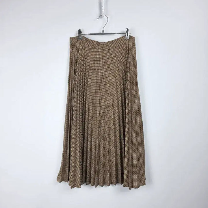 [BUNJANG] ZARA Brown Check Pleated Skirt Women&