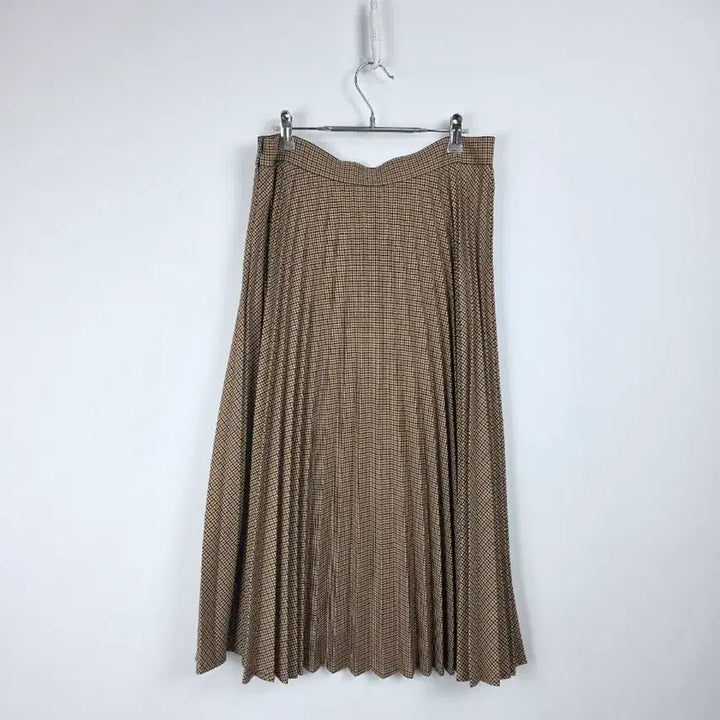 [BUNJANG] ZARA Brown Check Pleated Skirt Women&