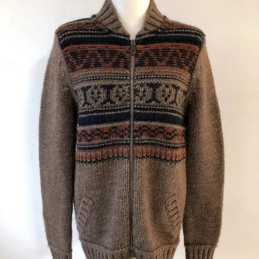 [BUNJANG] Trussardi Vintage Knit Zip-Up Jacket / 몽빈티지(90)트루사르디여자니트집업자켓