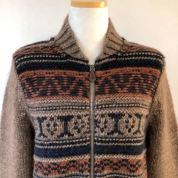 [BUNJANG] Trussardi Vintage Knit Zip-Up Jacket / 몽빈티지(90)트루사르디여자니트집업자켓