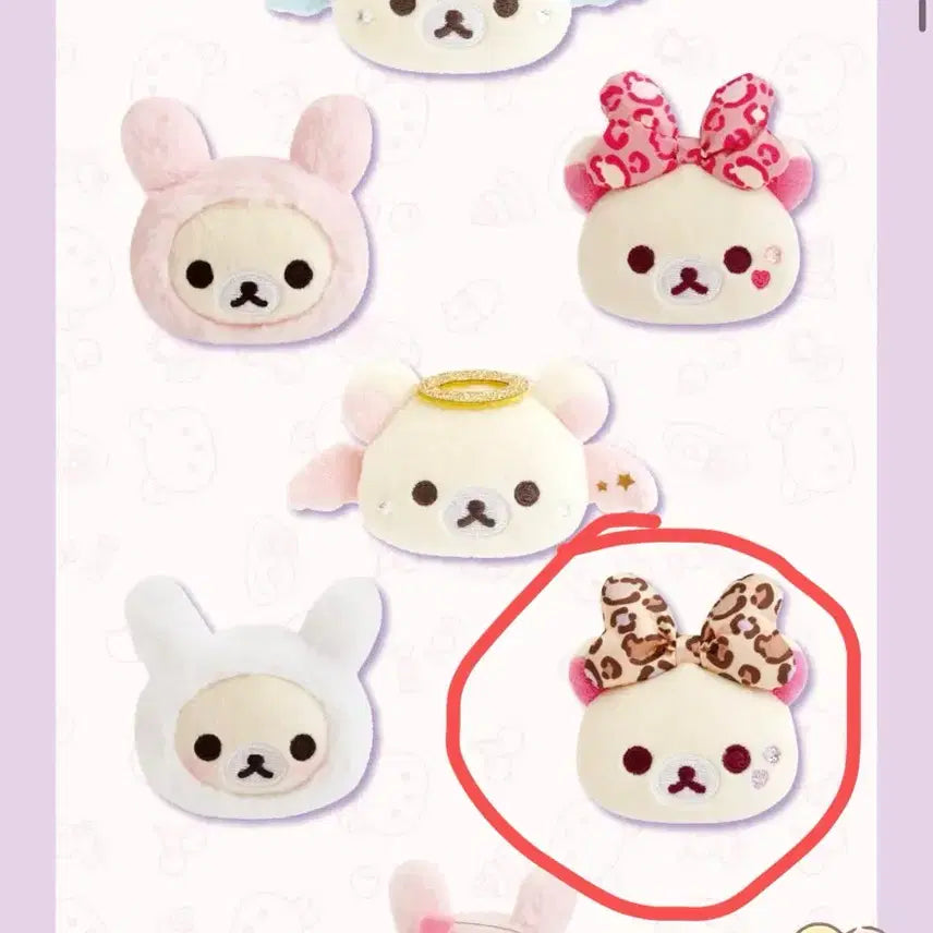 [BUNJANG] Korilakkuma Leopard Ribbon Gyaru Pin Badge / 코리락쿠마 가득 시리즈 호피리본 갸루 핀뱃지 판매