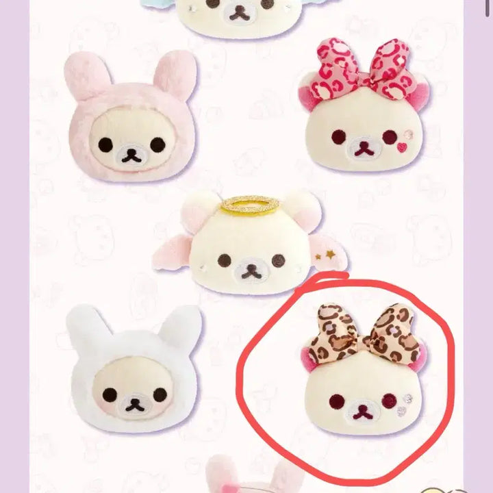 [BUNJANG] Korilakkuma Leopard Ribbon Gyaru Pin Badge / 코리락쿠마 가득 시리즈 호피리본 갸루 핀뱃지 판매