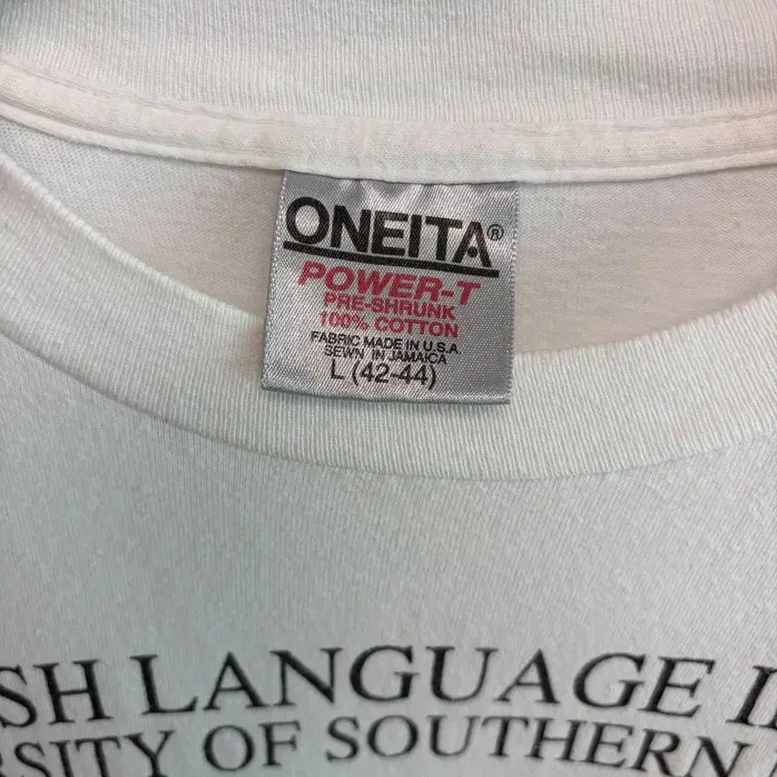 [BUNJANG] Oneita Vintage Flag Short Sleeve T-shirt / (L)Oneita 오네이타 빈티지 국기 반팔티셔츠