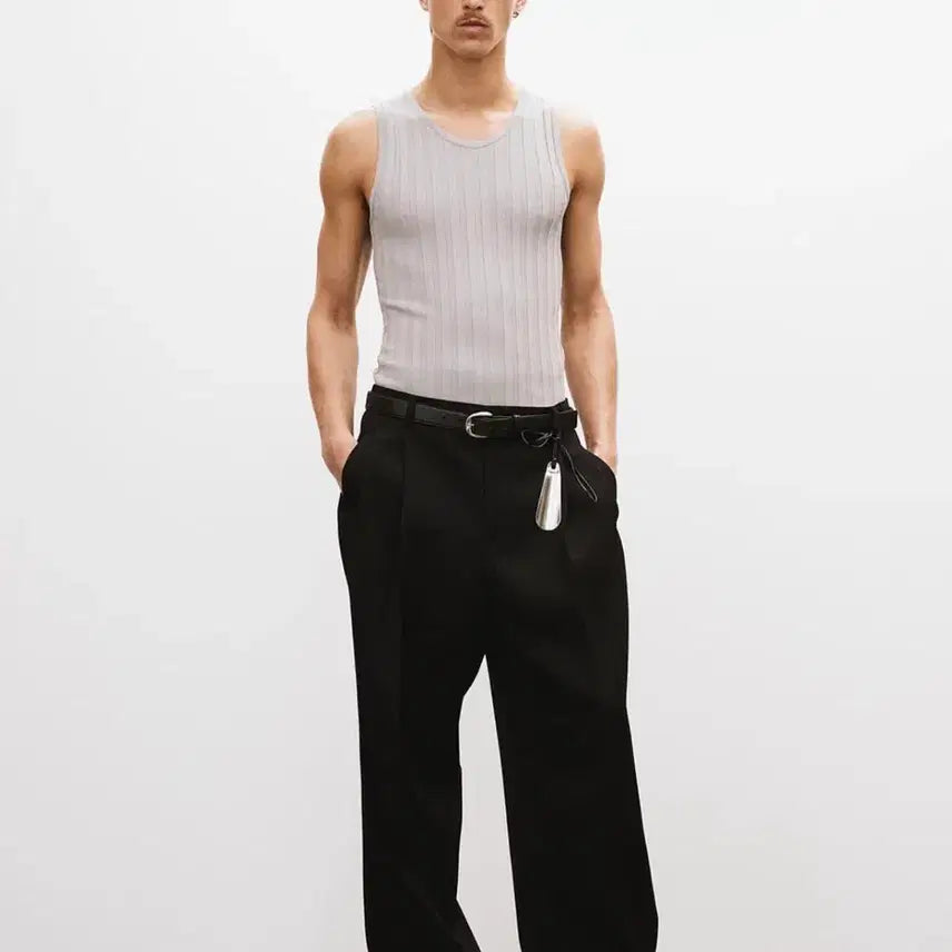 [SOLD OUT] [M] 25SS 렉토 더블 플리츠 와이드 팬츠