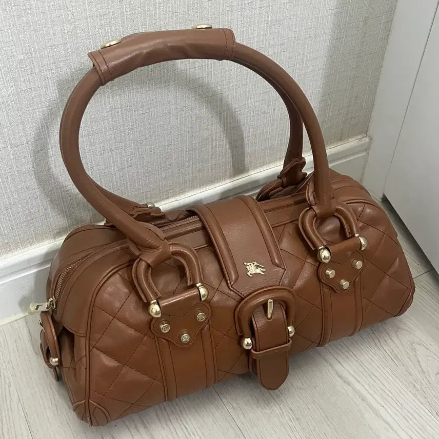 [BUNJANG] Burberry Prorsum Quilted Brown Leather Shoulder Bag / 버버리 프로섬 퀼팅 브라운 숄더백 토트백